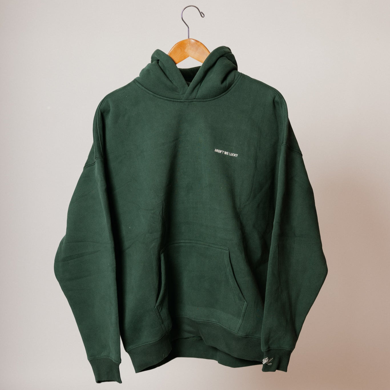 Green Gratia Embroidered Hoodie