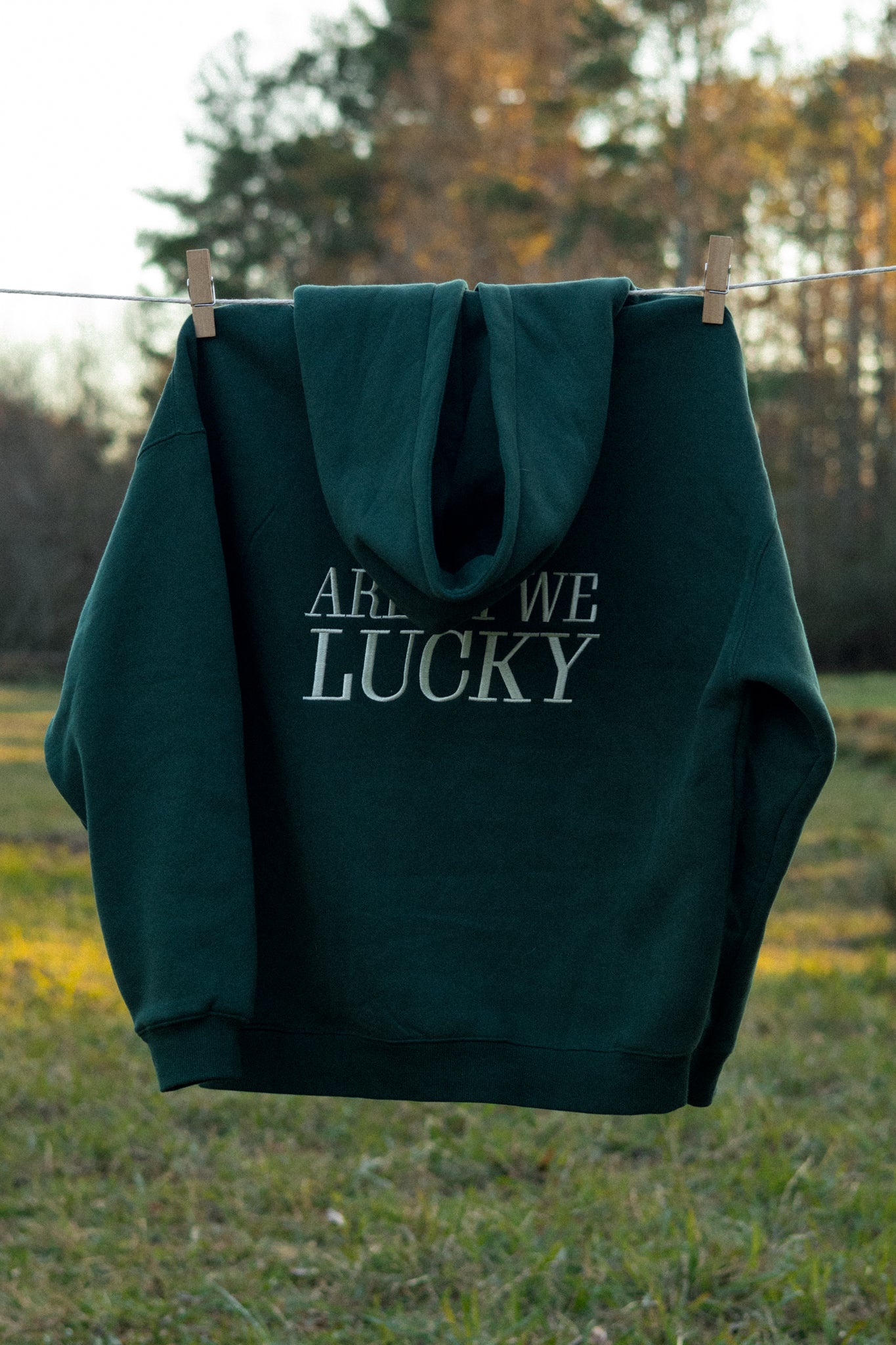 Green Gratia Embroidered Hoodie